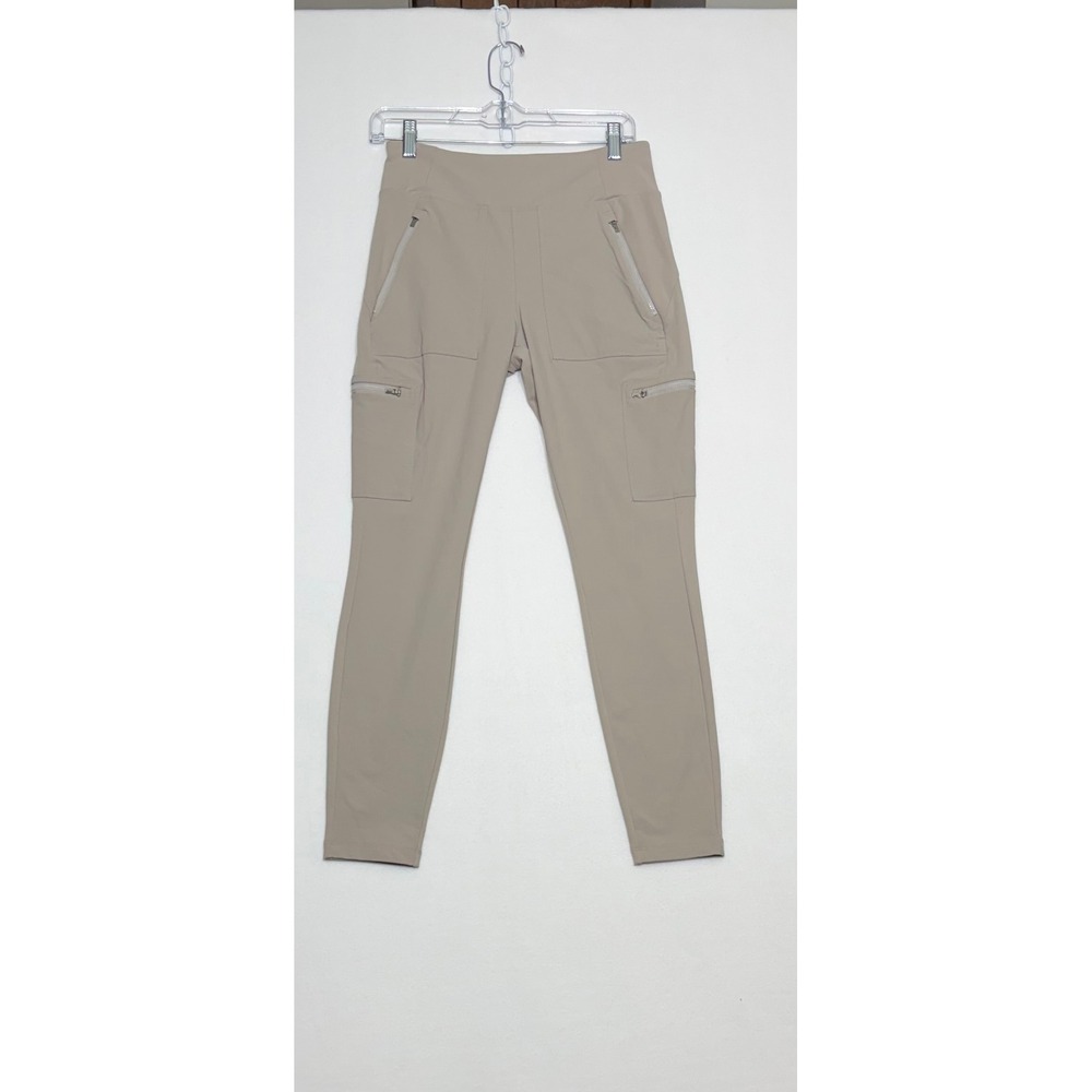 Athleta Headlands Hybrid Cargo II Tights Tan Khaki Hiking Pants Size 6